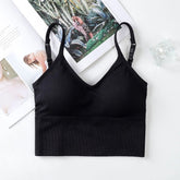 Women Tank Crop Top Seamless Underwear Vintage Crop Top Female Tanks Vest Camis Padded U Back Woman Sexy Sport Lingerie Camisole Khamik Shop Online