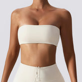 Strapless Sports Bra Gym Crop Top Women Quick-Drying Yoga Clothes Women Tube Bra Fitness Chest Wrap Underwear Workout Bra Female Khamik Shop Online