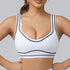 Yoga Suit Women Sport Set Pilates Clothing High Waisted Elasticized Leggings Hip Lifting Pants Gather Top Vest Strip Workout Set Khamik Shop Online