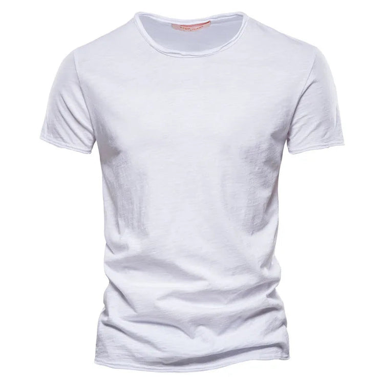 100% Cotton Men T-shirt Casual Soft Fitness Summer Thin T-shirts Men&