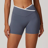 Yoga Shorts Women Fitness Shorts V-shaped Waist Running Cycling Shorts Breathable Sports Leggings High Waist Workout Gym Shorts Khamik Shop Online