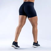 No Logos Shorts | 4.5" leggings Low Ribbed Rise Cycling Women Yoga Workout Clothes Gym Scrunch Bum Seam Seamless Fitness Tights Khamik Shop Online