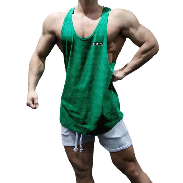 2022 Gym Workout Sleeveless Shirt Men Bodybuilding Running Clothing Fitness Sportswear Muscle For Male Y Back Tank Top Khamik Shop Online