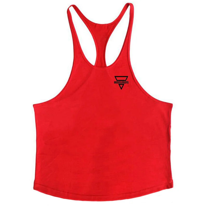 2022 New Fashion Men Gym Tank Top Fitness Y Back Clothing Summer Men&