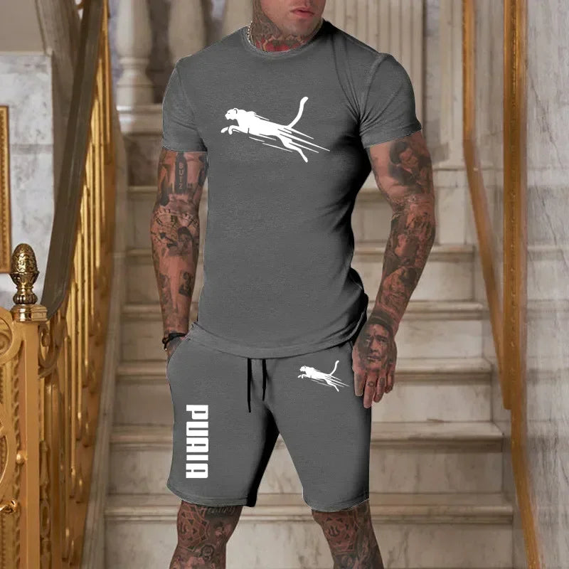 2026 Trendy Fashion Casual Summer Outdoor Sports Set Men&