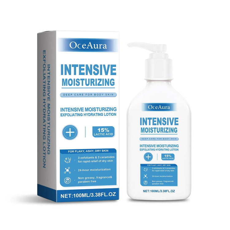 OceAura Intensive Healing Body Lotion for Dry Skin - Exfoliating Hydrating Moisturizer Deep Nourishing Non-Greasy Skin Care Khamik Shop Online