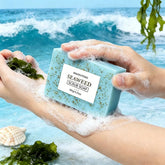 Seaweed Scrub Soap for Face And Body - Deep Cleansing Oil Control with Retinol Collagen VC Essence - Brighten Skin 100g Khamik Shop Online