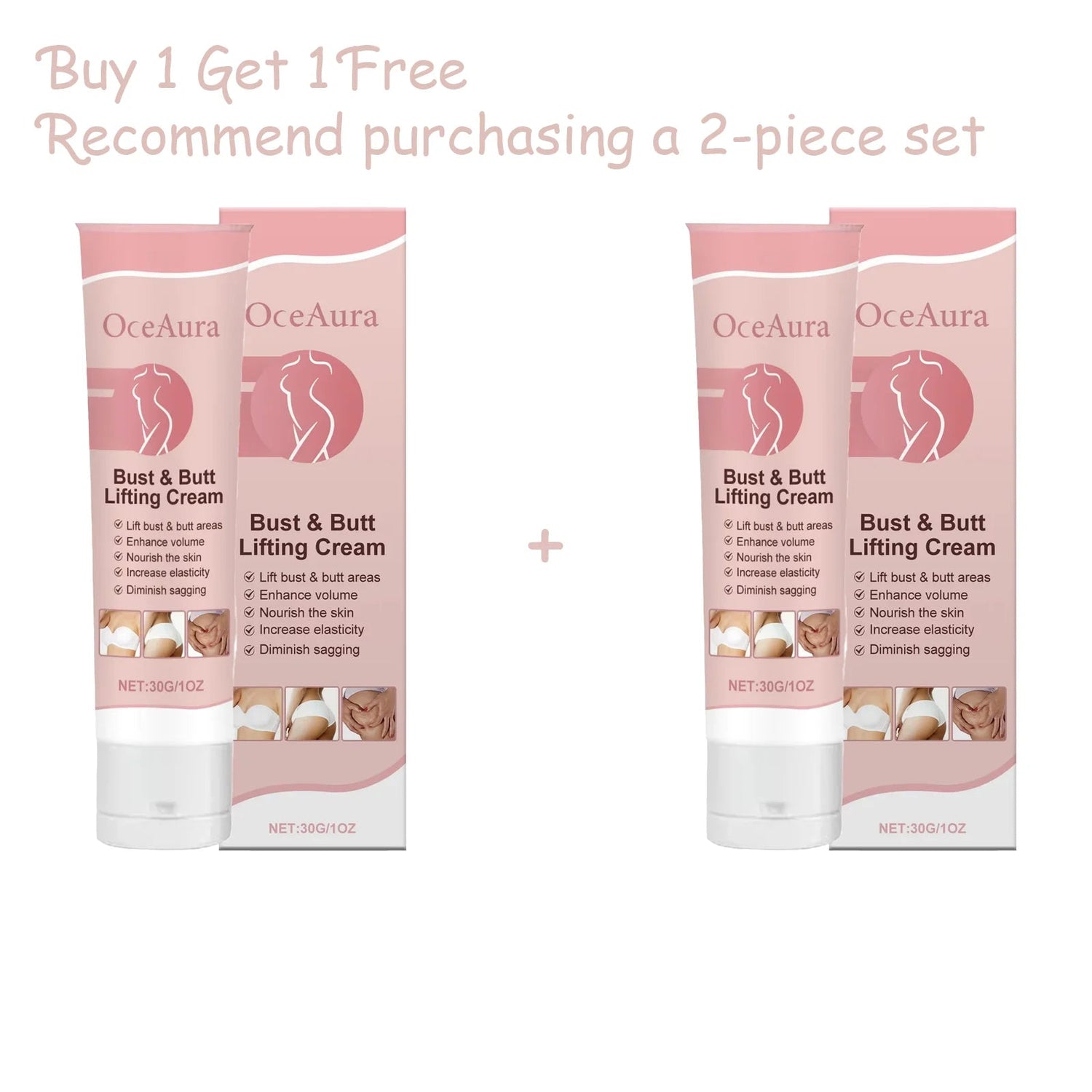 OceAura Hip & Breast Firming Cream - Deep Moisturizing Body Care for Chest & Hip Skin, Nourishing Smooth Formula to Tighten Khamik Shop Online