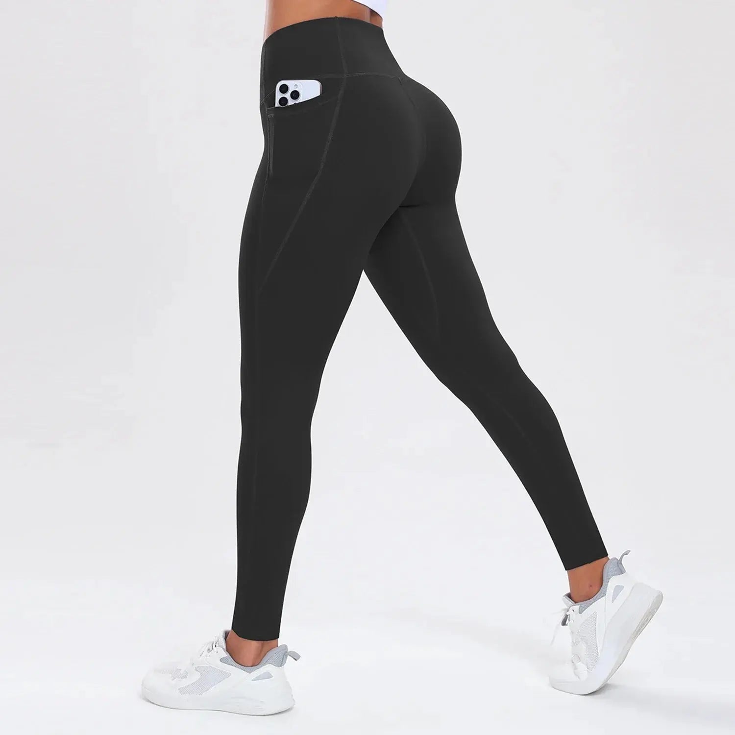 Women Yoga Pants with Pockets Butt Lifting Tummy Control Sports Leggings High Waist Fitness Tights Gym Clothing Sportswer Khamik Shop Online