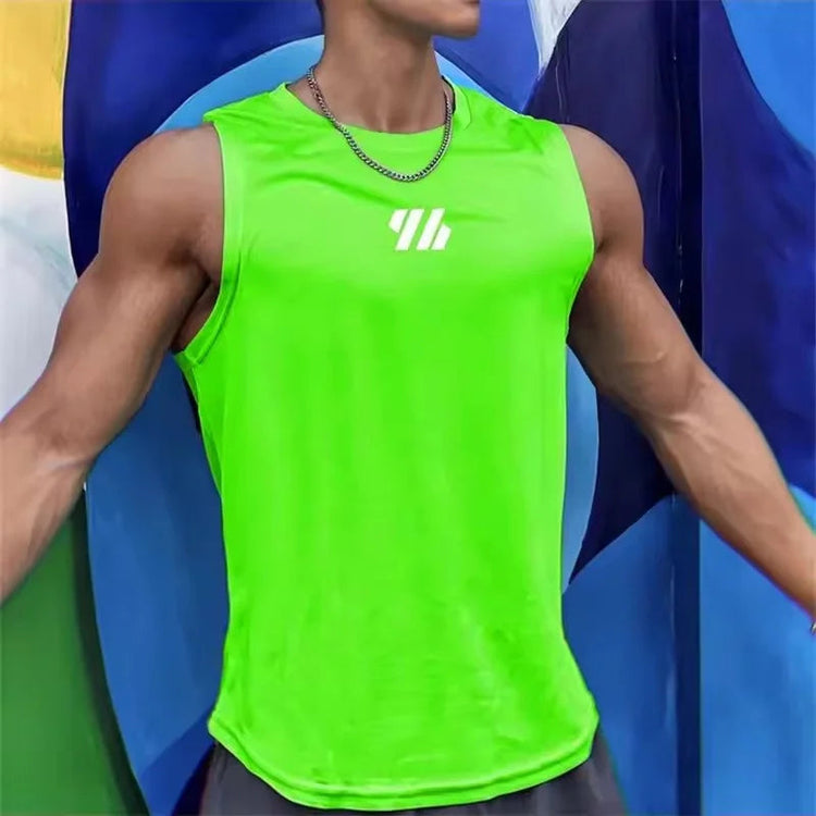 2025 newest Summer Gym Vest High Quality mesh Shirt Sleeveless T-shirts Men Tank Tops running Fitness Sports Vest men Clothing Khamik Shop Online