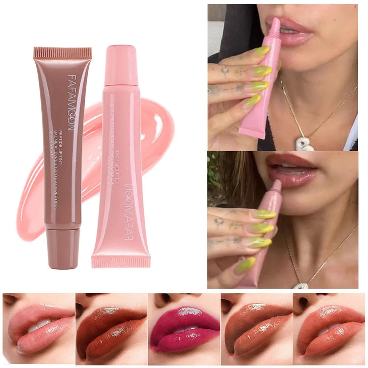 Glossy Lip Glaze Waterproof Long Lasting Lip Gloss Glossy Mirror Tea Periwinkle Abderus