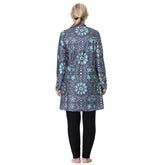H1024 Muslim Women Fullcoverage  Long Sleeves Cover Up Burkinis Three Pieces Plus Size Printing  Swimwear Suits Khamik Shop Online