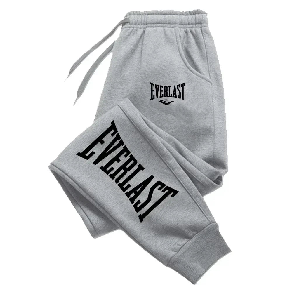 2025 EVERLAST Men Women Jogging Sweatpants Running Trousers Fleece Streetwear Sport Oversized Jogger Sweat Pants 2025 Clothing Khamik Shop Online