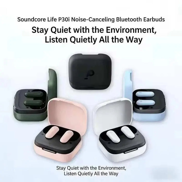 By Anker Soundcore P30i Intelligent Noise Cancelling Bluetooth Earphones Surround Sound Effects Ultra Long Battery Life 45H Khamik Shop Online