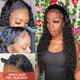 13x4 Hd Lace Frontal Wig 13x6 Curly Human Hair Wigs Water Wave Human Hair Wig 30 40 Inch Loose Deep Wave Brazilian Choice Black Khamik Shop Online