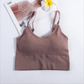 Women Sexy Crop Tops Bra Tube Top Female Streetwear Sleeveless Seamless Sports Bra Crop Camis Top Tee Bandeau Top Basic Tank Khamik Shop Online