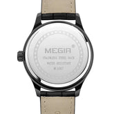 MEGIR Men Watches Luxury Leather Strap Sport Military Watch Male Clock Waterproof Casual Quartz Wristwatch Reloj Hombre 1067 Khamik Shop Online