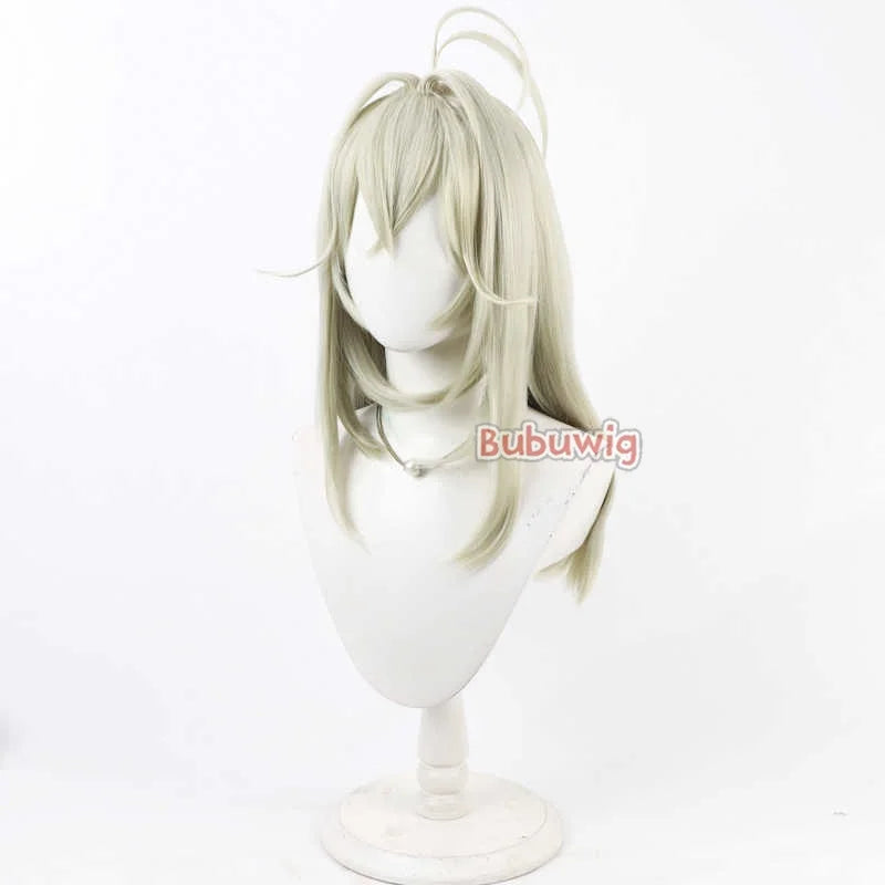 Bubuwig Synthetic Hair Moria Ruruka Cosplay Wigs Star Detective Precure! Moria Ruruka 60cm Long Light Green Wig Heat Resistant Khamik Shop Online