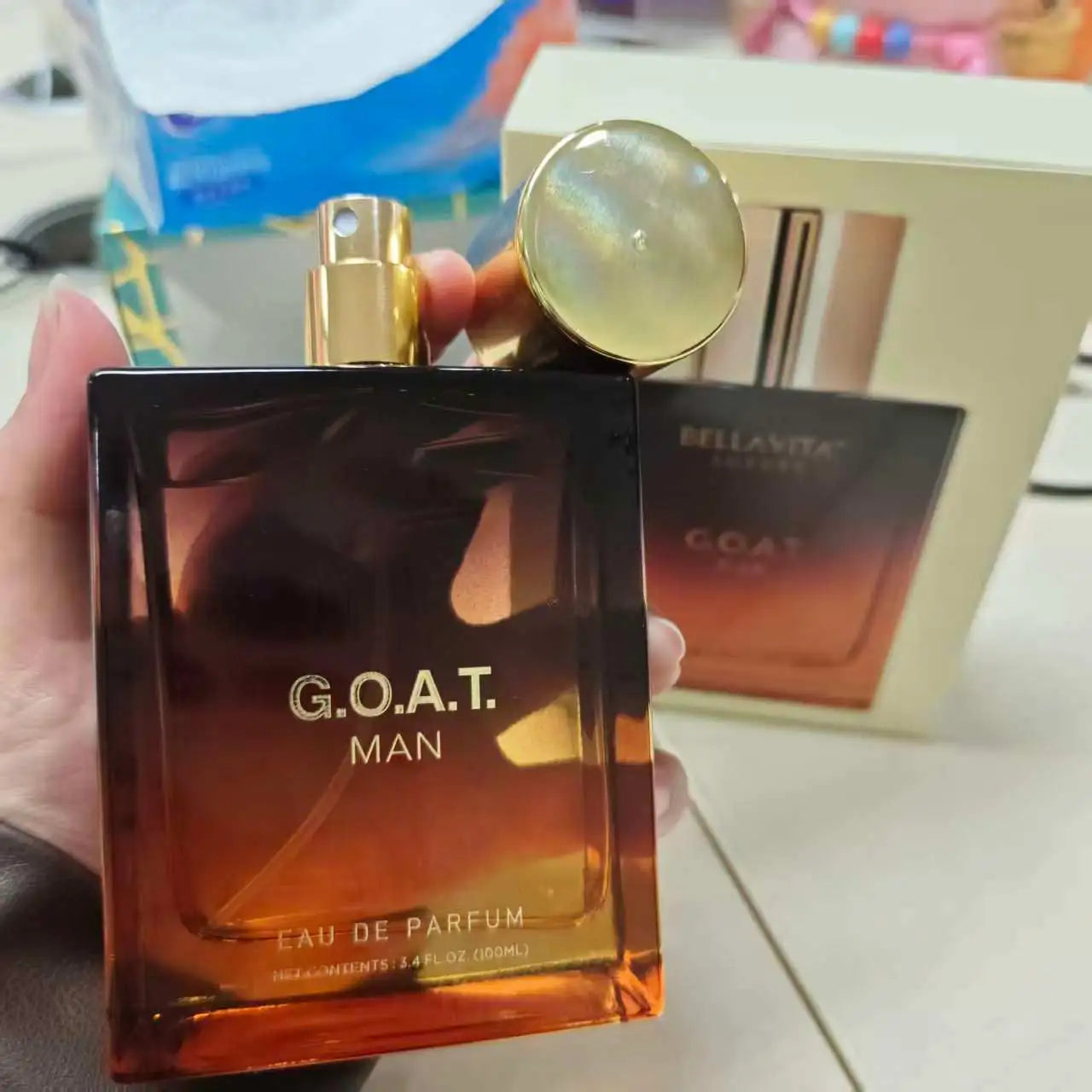 BellaVita Luxury Goat Man Eau de Parfum Spray 100ml Original Arab Perfumes Lasting Pheromones Perfume Cologne For Man Makeup Khamik Shop Online