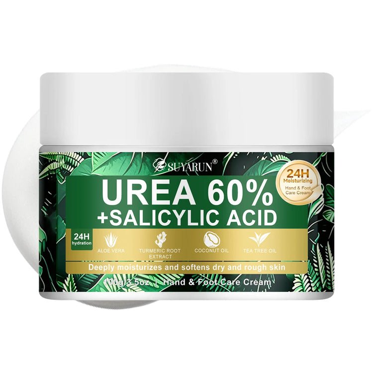 SUYARUN 60% Urea Foot Care Cream, suit for cracked heels and dry skin - deep moisturizing treatment, exfoliation, no blind spots Khamik Shop Online