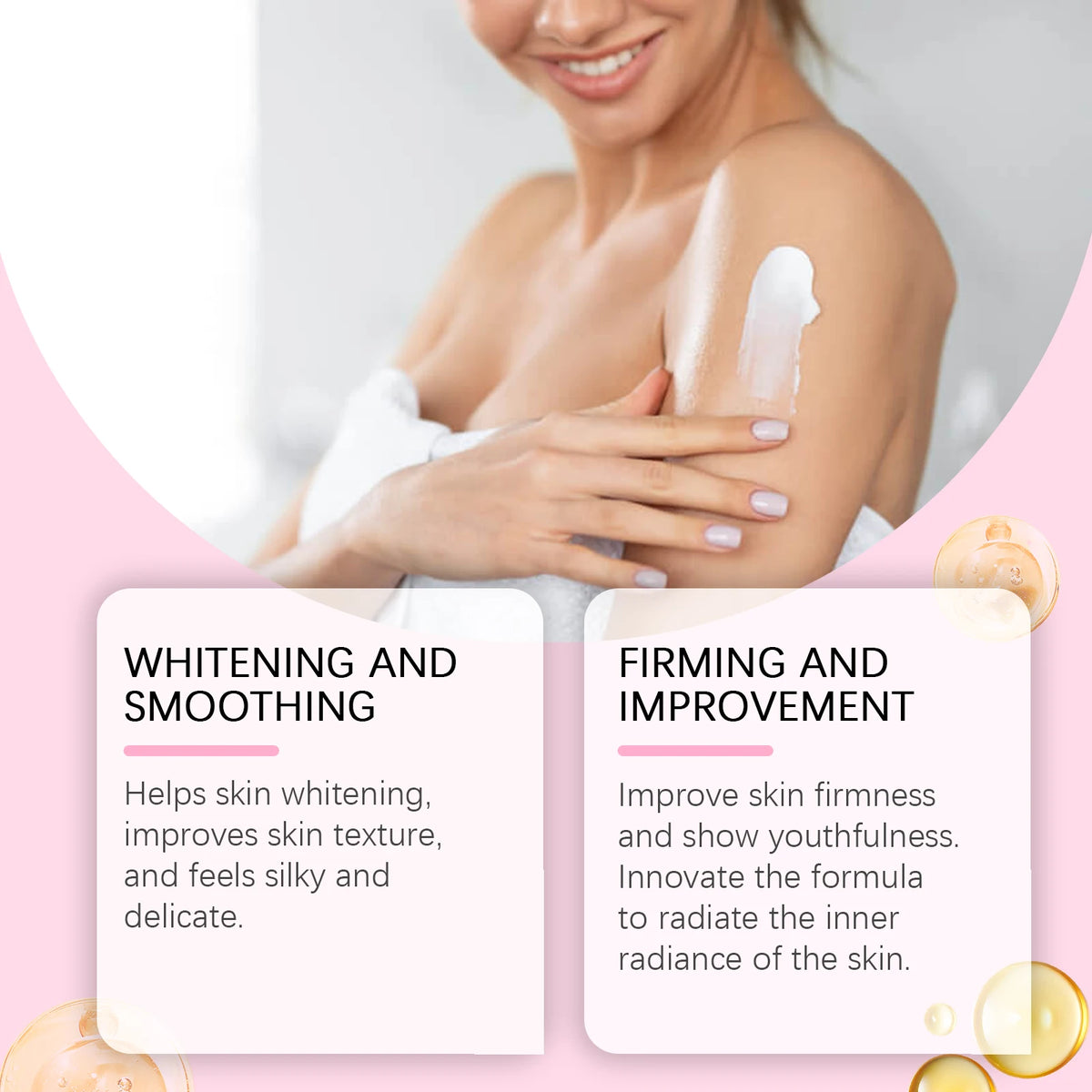 Brightening Body Cream Dark Spots Removal Knees Melanin Brighten Underarm Elbow Improve Skin Dullness Moisturizing Body Lotion
