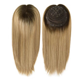 14 Inches Mogolian Cuticle Remy Hair Topper Silky Straight 8x8” Jewish Kosher Human Hairpieces Topper Free Style 120% Density Khamik Shop Online