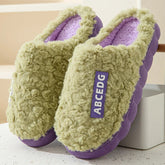 Trend Winter Couple Indoor Non-slip For Men Women Flip Flops Warm Slippers Home Slides Casual bedroom Soft Comfort Shoes Khamik Shop Online