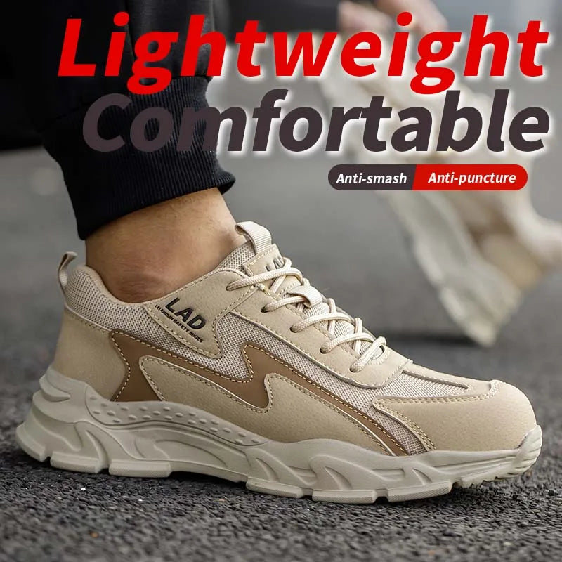 LEIANDUN Work Sneakers anti-smash Shoes Men Safety Shoes Puncture-Proof Work Shoes Boots Fashion Footwear safety shoes Khamik Shop Online
