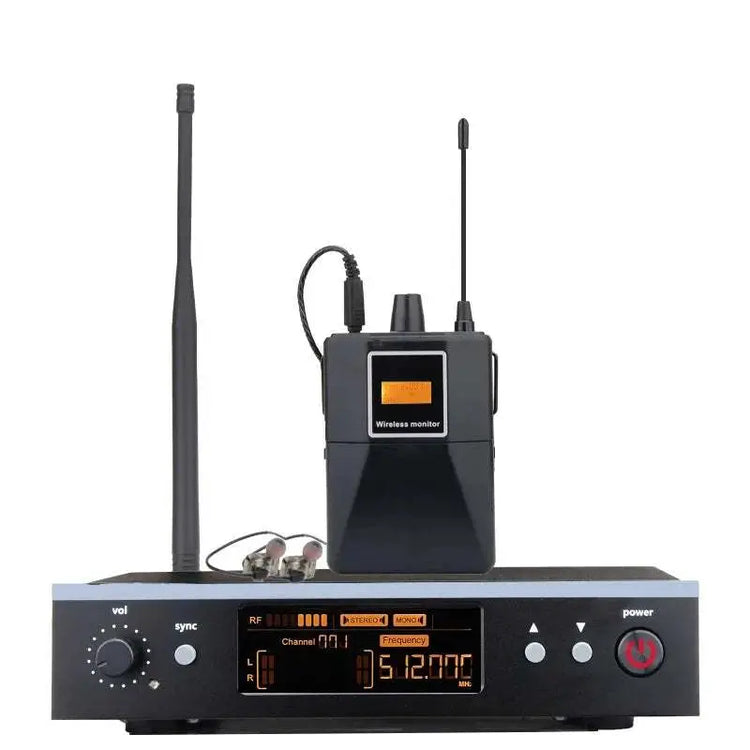 Professional Grade Stage Wireless In Ear Monitoring System With UHF mono mono Frequency,For Stage/Band/Drummer/Small Concert ﻿ Khamik Shop Online