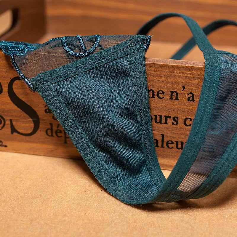 Women Panties Sexy Embroidery Panty Transparent Underwear Female Intimates Seamless Briefs G String Thongs Lingerie Knickers