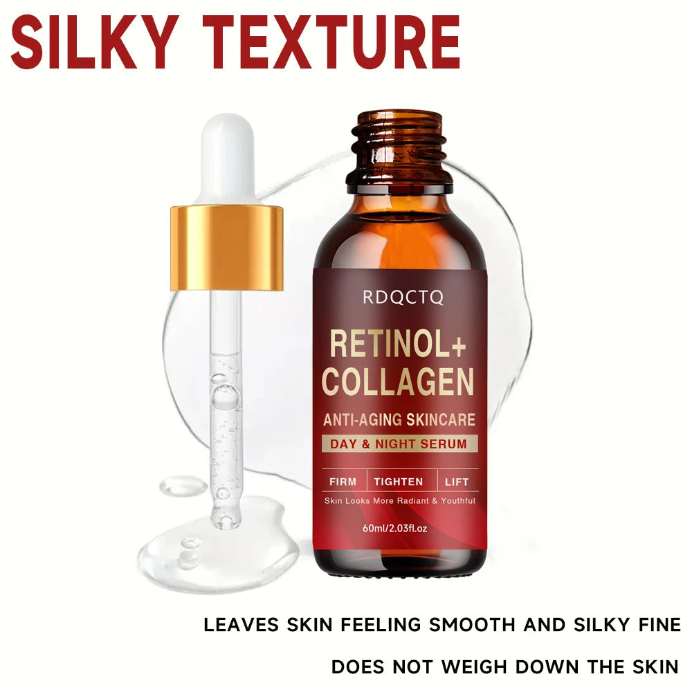 Retinol Collagen Anti-Aging Day Night Serum - Firming Lifting Facial Essence for Youthful Radiance Skin Care Formula with Hydrat Khamik Shop Online