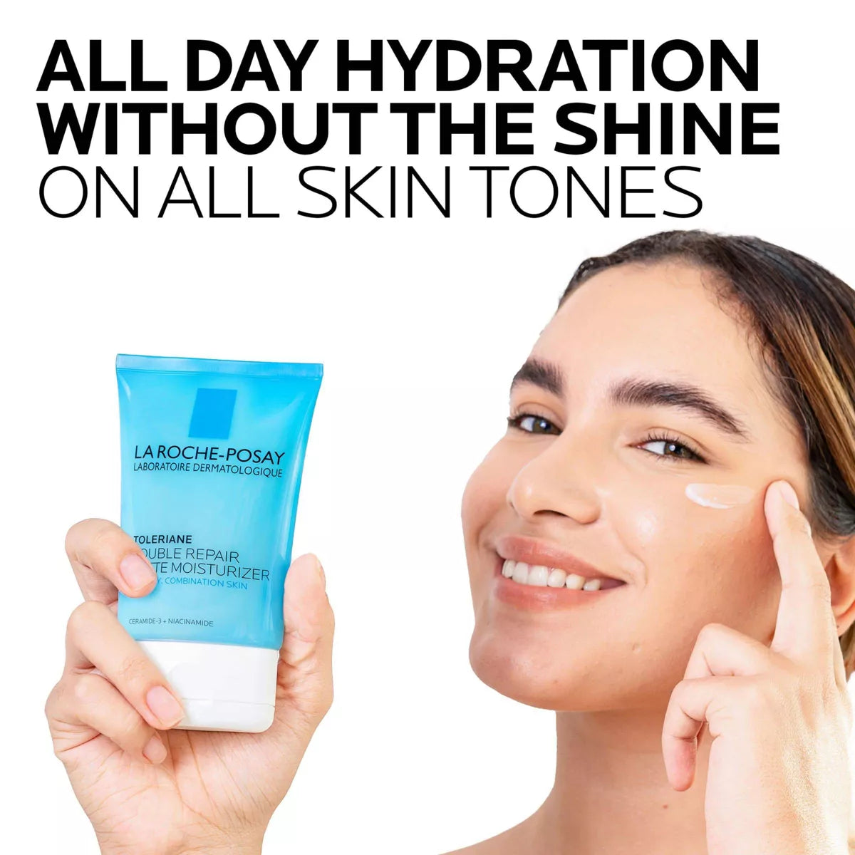 La Roche Posay, Toleriane Double Repair Matte Face Moisturizer, Daily Gel Face Moisturizer with Ceramide and Niacinamide for Oily Skin - 3.38 Fl Oz