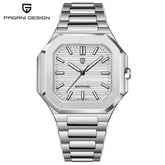TOP New PAGANI DESIGN 37MM Square Men Quartz Watches Luxury Sapphire Glass AR Coated Business Watch VH31 Luminous Watch for Men Khamik Shop Online