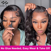 UNice No-Slip Cap 7x5 Lace Glueless Body Wave Human Hair Wigs With Drawstring & Secure Silicone Strips Khamik Shop Online