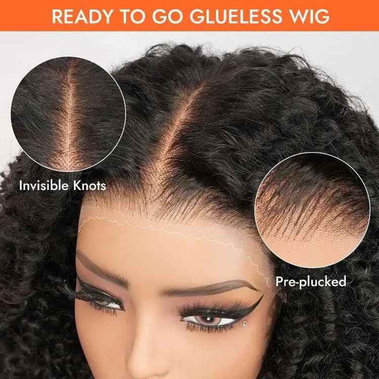 Alipearl Hair New Curly Wave Wig Glueless Pre Bleached Pre Cut 7x5 Ready To Go Closure Wig Human Hair With Pre Plucked Hairline Khamik Shop Online
