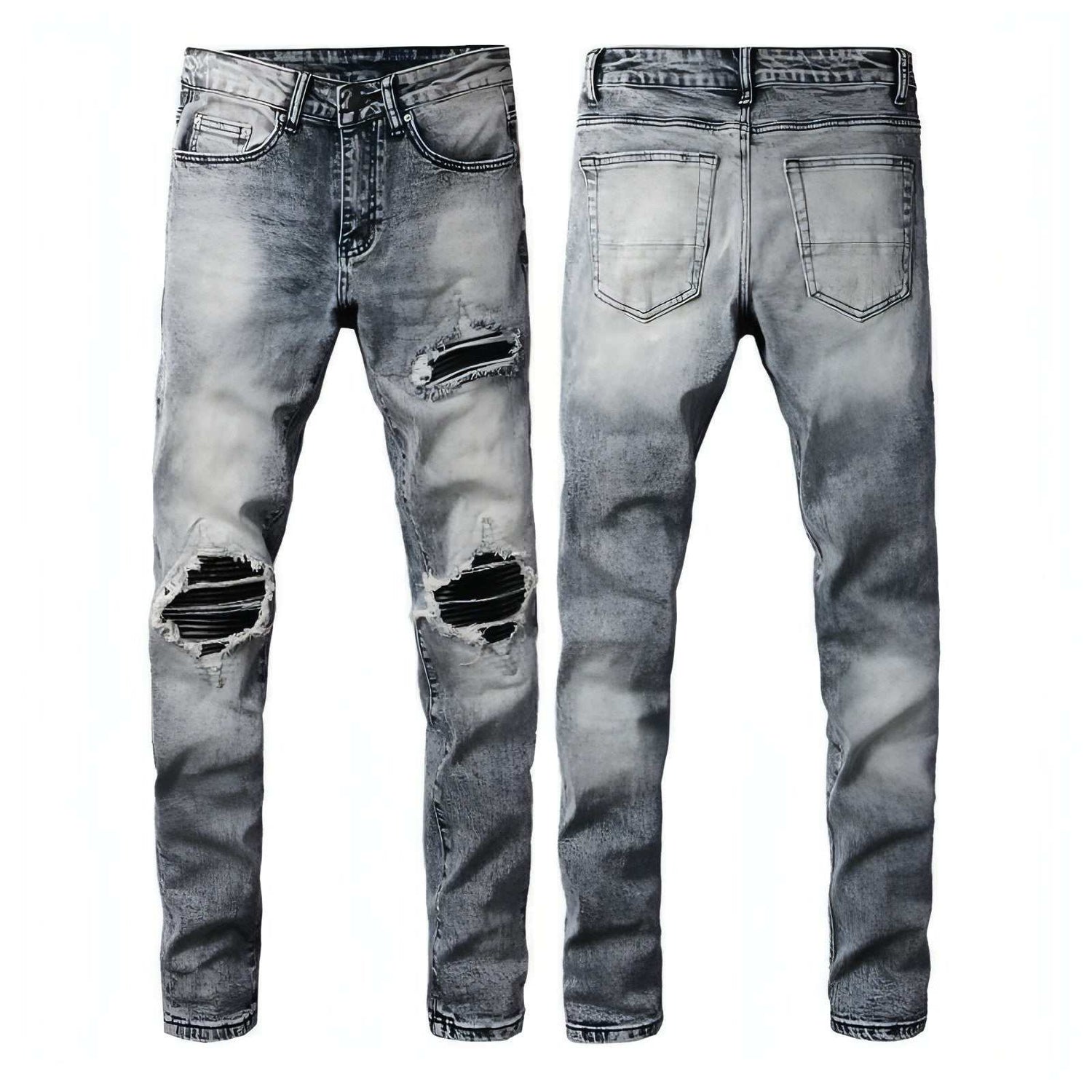 Jean homme American Retro en denim haute qualité avec poches multiples