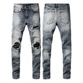 Jean homme American Retro en denim haute qualité avec poches multiples