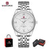NAVIFORCE Men Elegant Business Stainless Steel Watch 30M Waterproof Luminous Hands Japan Movement Wristwatch Gifts box Khamik Shop Online