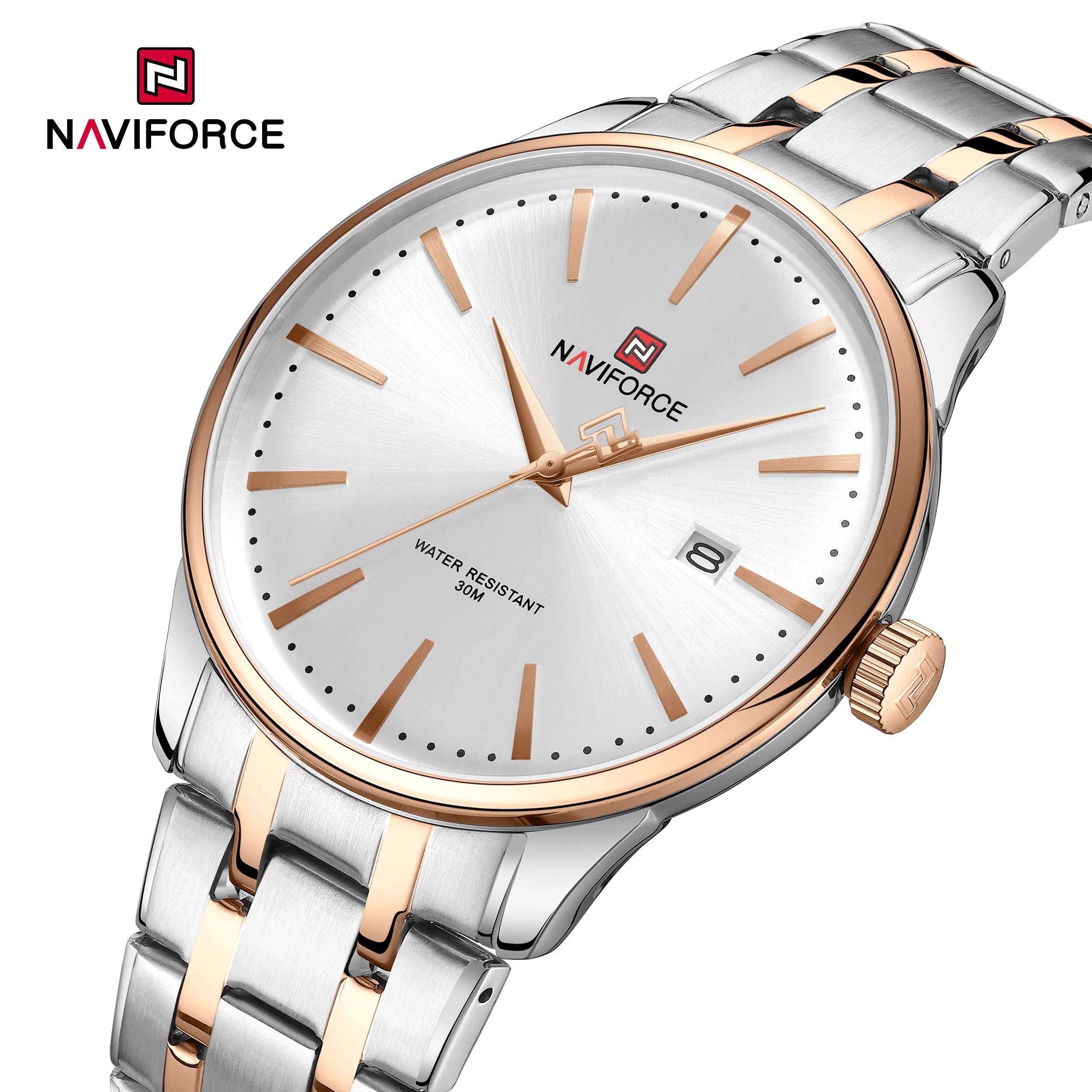Luxury Men'S Calendar Watches Waterproof Fashion Business Stainless Steel Strap Quartz Wristwatches Relogio Masculino