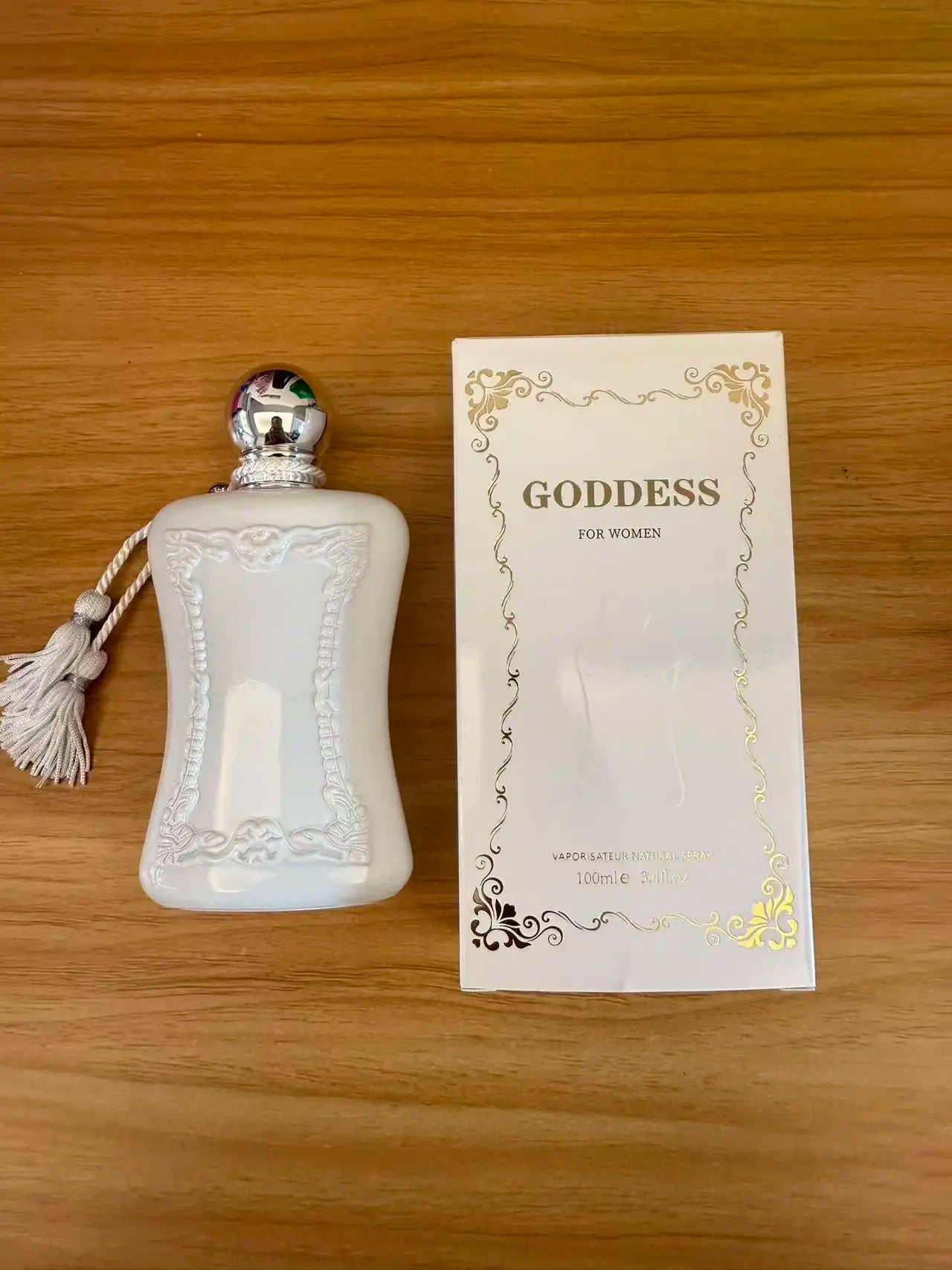 Goddess For Women Eau De Parfum 100ml - Elegant White Embossed Bottle Perfume - Long Lasting Floral Fruity Fragrance - Luxury Gift Box Khamik Shop Online