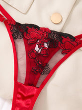 A set of sexy Red lingerie, including a bra and panties with daisy patterns, as well as a comfortable home-style ZA825127 Khamik Shop Online