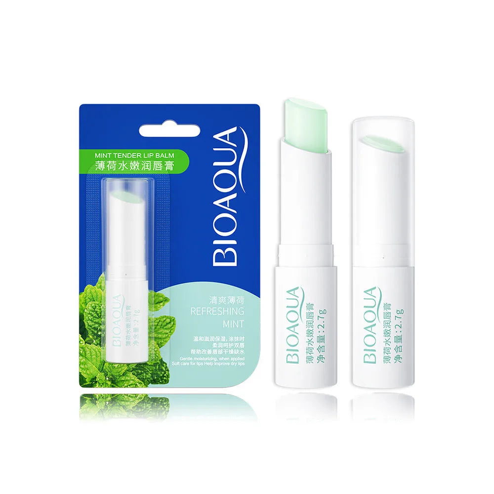 BIOAQUA Natural Fruits Lip Balm Moisturizing Jelly Nourishing Skin Care Lipstick Non-Stick Long-Lasting Lips Care Cosmetics