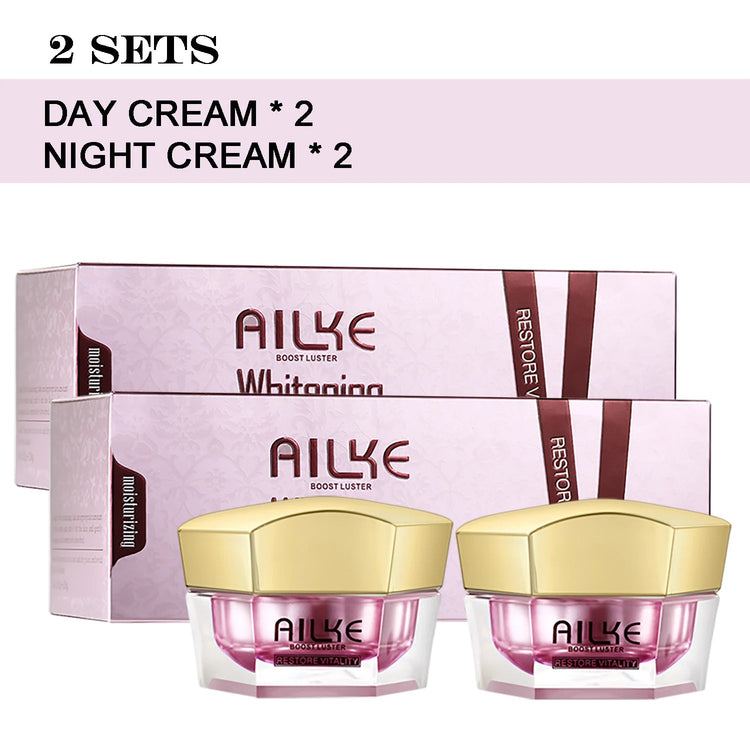 AILKE Lightening Anti-Wrinkle Face Cream, With Collagen, Hyaluronic Acid, Whitening Skin Care Women Facial Moisturizer Set Khamik Shop Online