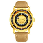 FOXBOX Magnetic Driven Watch Fashion Waterproof Quartz Wristwatch Rolling Steel Ball Pointer Sports Watches Military Clock+Box Khamik Shop Online