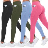Women Yoga Pants with Pockets Butt Lifting Tummy Control Sports Leggings High Waist Fitness Tights Gym Clothing Sportswer Khamik Shop Online