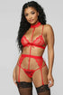 Choker Lace Bralette Lingerie Set with Garter Belt Jade