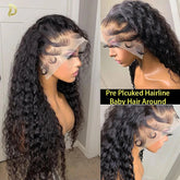 13x4 Hd Lace Frontal Wig 13x6 Curly Human Hair Wigs Water Wave Human Hair Wig 30 40 Inch Loose Deep Wave Brazilian Choice Black Khamik Shop Online