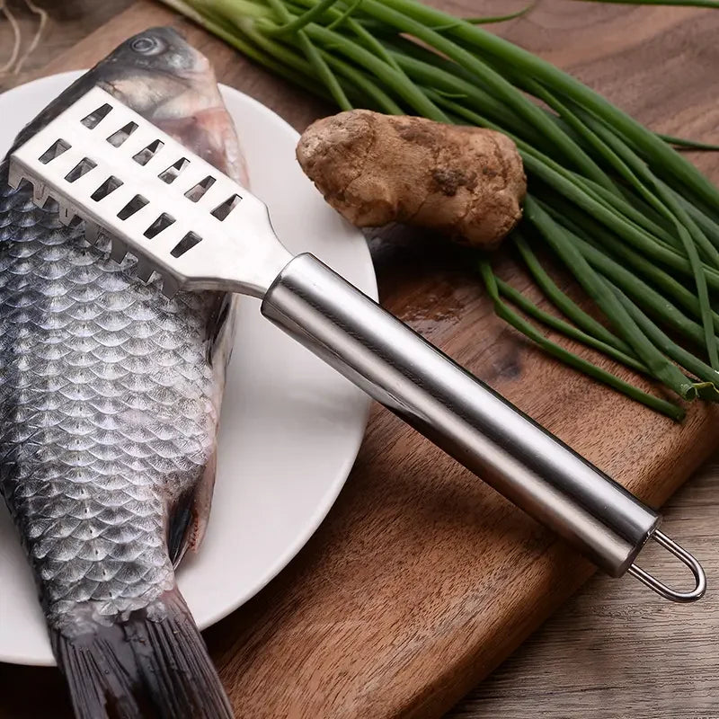 STLL Stainless Steel Fish Scale Remover Cleaner Kitchen Fish Scaler Fish  Graters Kitchen Gadgets Khamik Shop Online