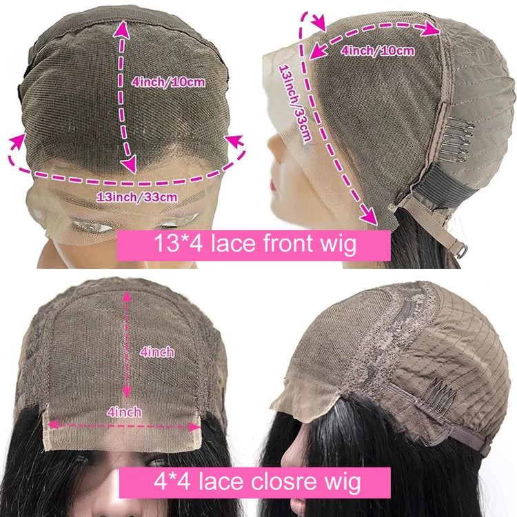 Water Wave Lace Front Wig Deep Free Part Lace Closure Wigs Bob Lace Wigs Brazilian Wet and Wavy Human Hair Wigs for Black Women Pre plucked Can be Dyed 12 14 16Inch Khamik Shop Online