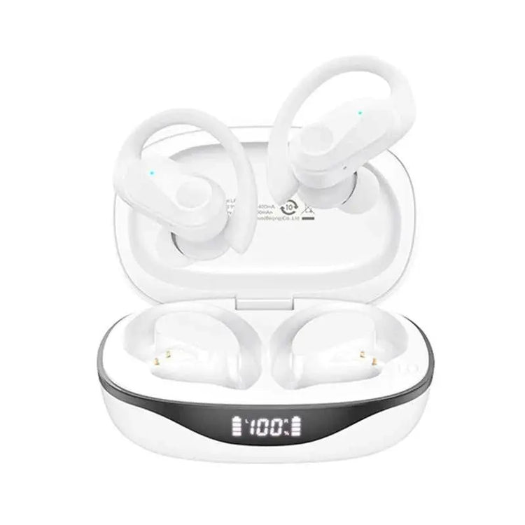 Choice AOC Sports Headset Wireless Bluetooth 6.0 Earphones Waterproof LED Battery Display Gaming Low Latency Headphones LP75 Khamik Shop Online